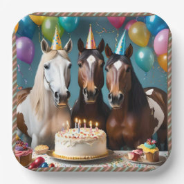 Galloping in Fun: Eine Geburtstagsfeier für Pferde Pappteller