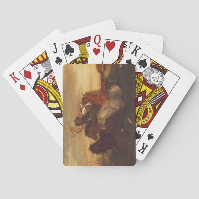 Galloping Outlaw (Cowboy on Horseback) (Pferde) Spielkarten (Rückseite)