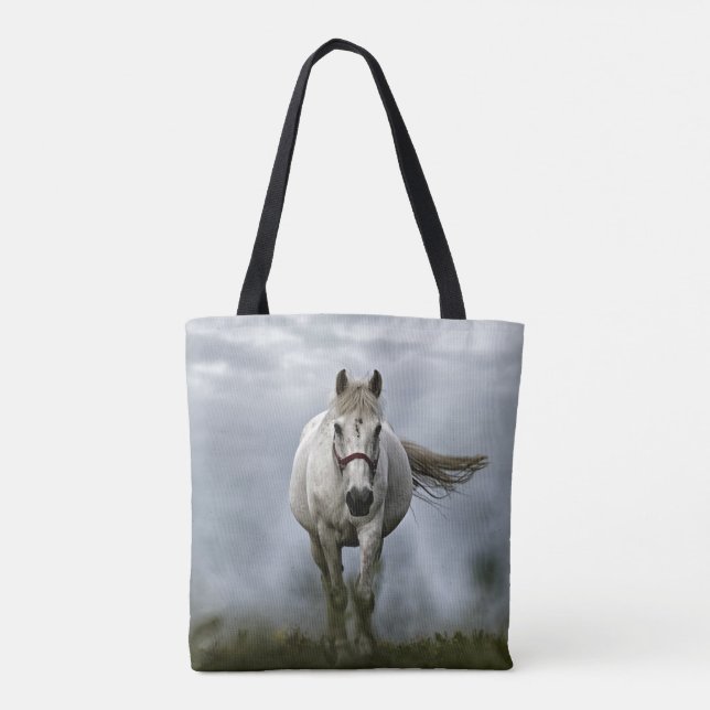 Galloping White Horse Tasche (Rückseite)