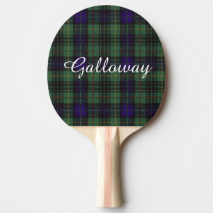 Galloway-Clan karierter schottischer Kilt Tartan Tischtennis Schläger