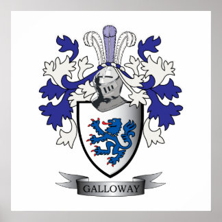 Galloway Familienwappen Coat of Arms Poster