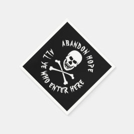 Gallows Spaß Dante's Inferno Skull Crossbones Serviette