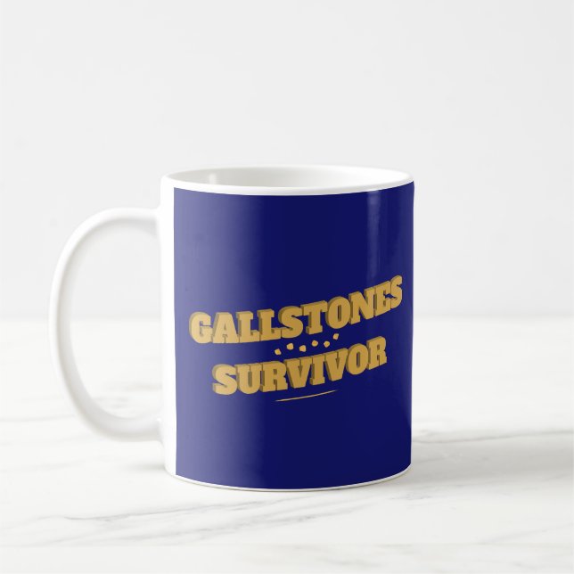 Gallstones Survivor Fun Gallblase Operation Kaffeetasse (Links)