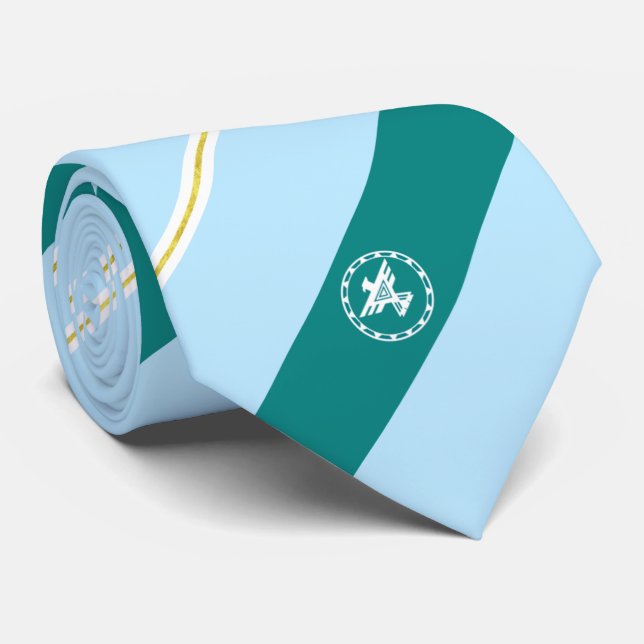 Gallup (New Mexico) Stadtflagge Neck Tie Krawatte (Gerollt)