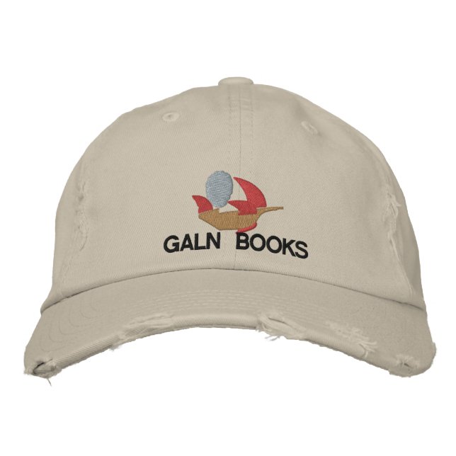 Galn Books bestickter Hut (Vorderseite)