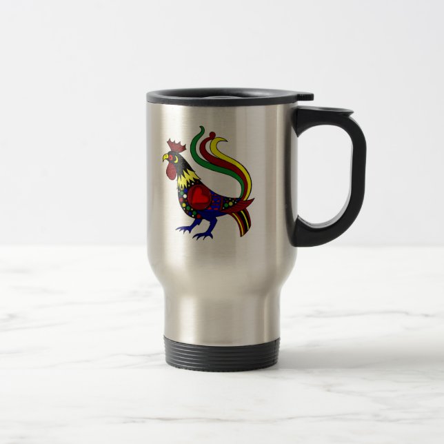Galo de Barcelos - Camisas e presentes Reisebecher (Rechts)