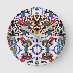 Galo de Barcelos, Portugal Runde Wanduhr