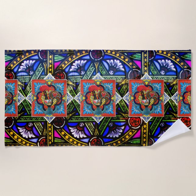 Galo de Barcelos, Portugal Strandtuch (Vorderseite)