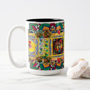 Galo de Barcelos, Portugal Zweifarbige Tasse