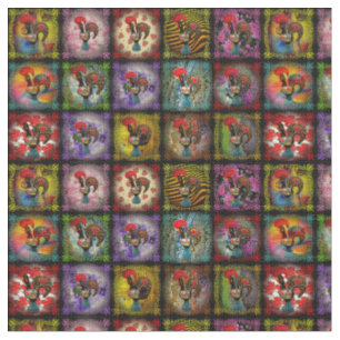 Galo de Barcelos, portugiesische Volkskunst Stoff