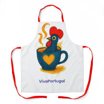 Galo de Barcelos-Schürze – Portugiesischer Hahn Po