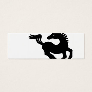 Galoping à cheval noir