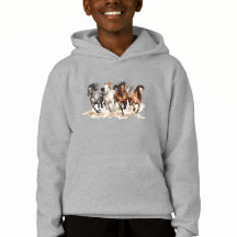 Galoppierende Pferde Kinder Sweatshirt