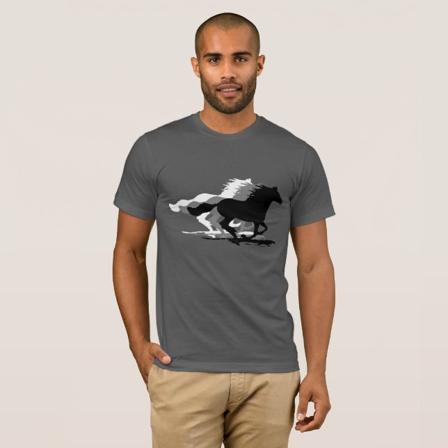 Galoppierende Pferde T-Shirt (Vorne ganz)