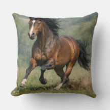 Galoppierendes Pferd-Wurfkissen – Realistisches Eq