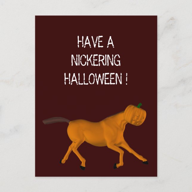 Galoppierpferd Postkarte (Vorderseite)