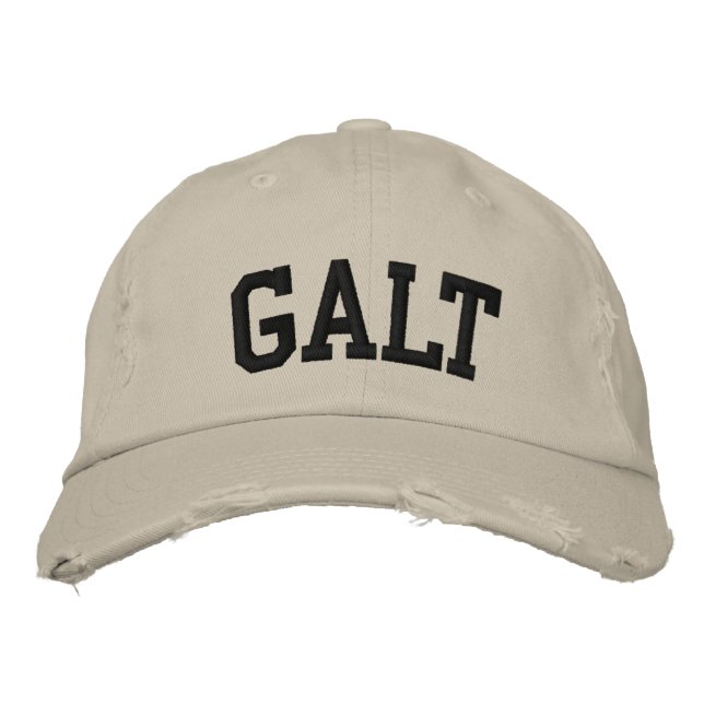 Galt-StickHat Bestickte Kappe (Vorderseite)