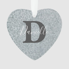 Galvanisiertes Metall-Look personalisierte Verzier Ornament