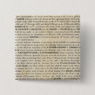 Galveston Bay und Texas Land Company Button