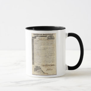 Galveston Bay und Texas Land Company Tasse