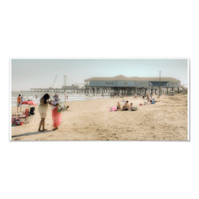 Galveston Beach Fotodruck (Vorne)