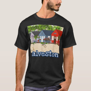 Galveston Beach Nautical Hütte Summer Row House T-Shirt