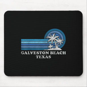 Galveston Beach Texas Familie Sommerurlaub Vinta Mousepad