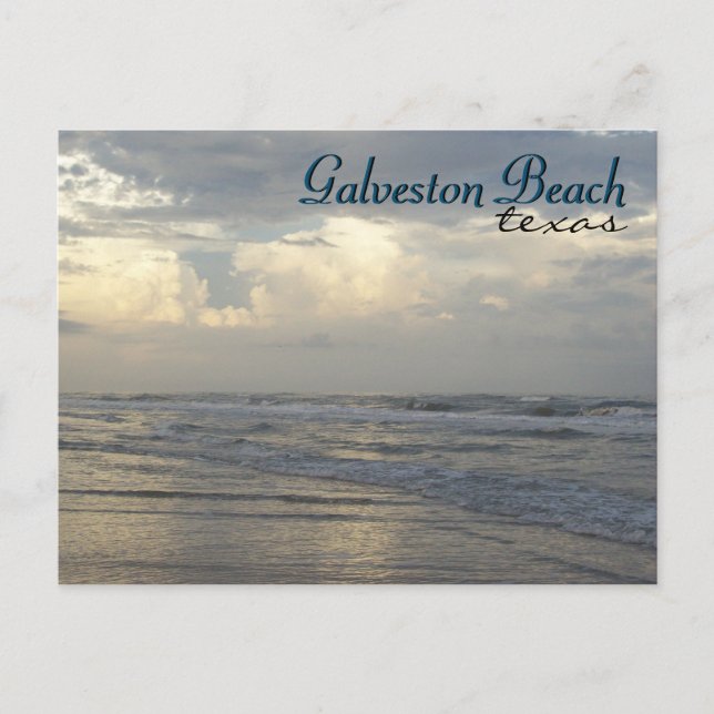 Galveston Beach Texas Travel Postkarte (Vorderseite)