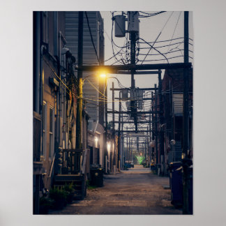 Galveston bei Nacht Poster