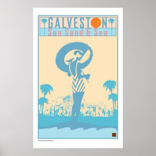 Galveston-Druck Poster