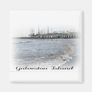 Galveston Insel-Vergnügens-Pier-Magnet Magnet