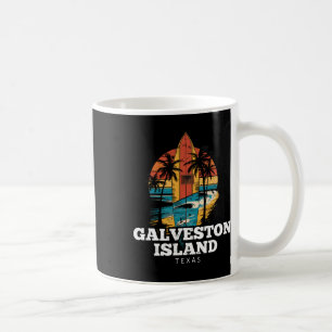 Galveston Island Strand Texas Surfboard Surfen Ret Kaffeetasse