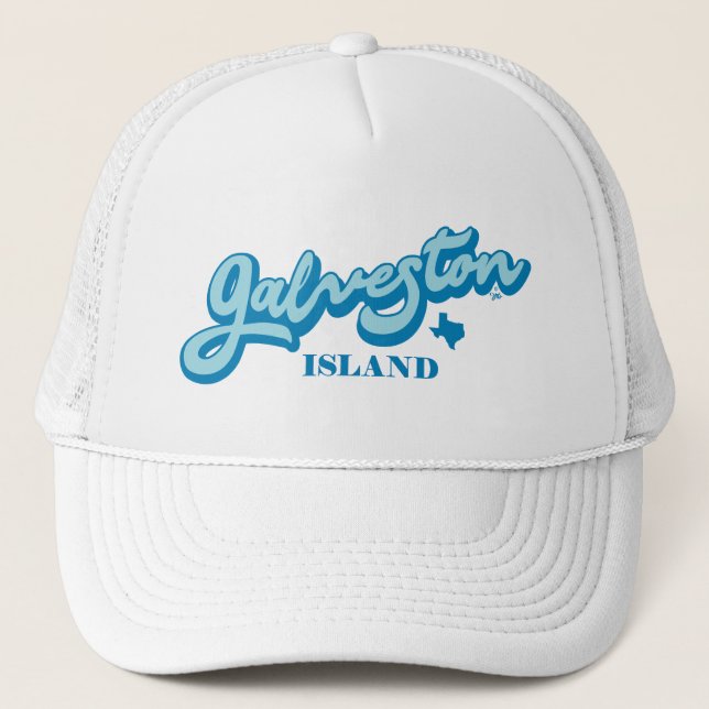 Galveston Island Texas, Golfküste, Strand Truckerkappe (Vorderseite)