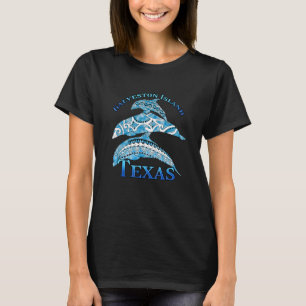 Galveston Island Texas Vacation Tribal Delphine T-Shirt