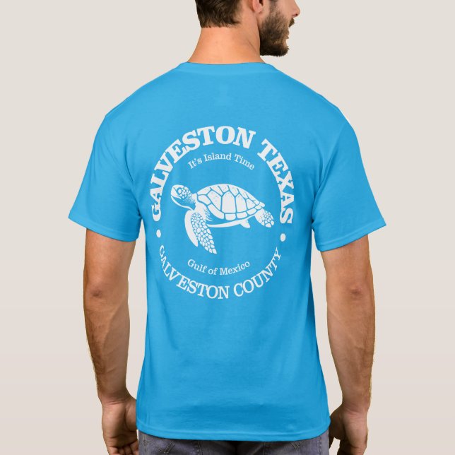 Galveston (Meeresschildkröte) T-Shirt (Rückseite)