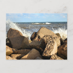 Galveston Sea Wall Postkarte