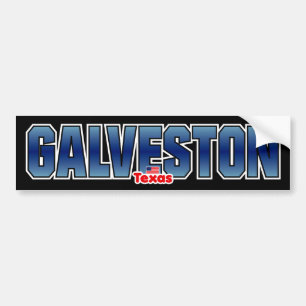 Galveston Stoßdämpfer Autoaufkleber