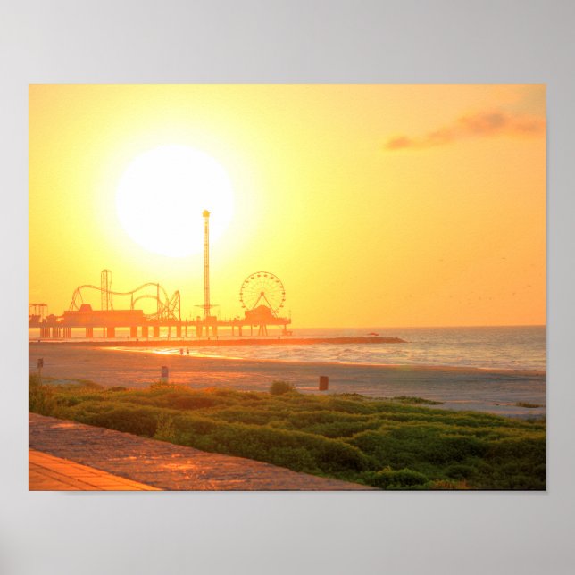 Galveston Sunrise Poster (Vorne)