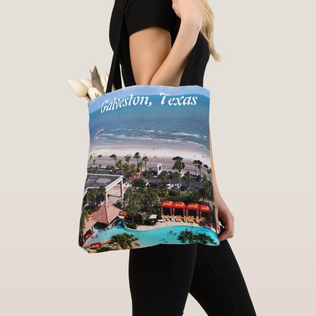 Galveston, Texas All-Over-Print Tote Bag (De près)