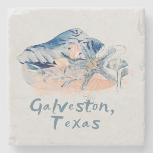 Galveston Texas Muscheln  Steinuntersetzer
