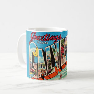 Galveston Texas Postkarten-Tasse Kaffeetasse