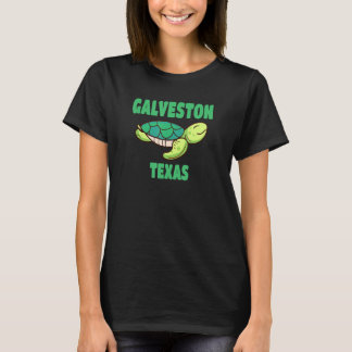 Galveston Texas Sea Turtle Themed T T-Shirt