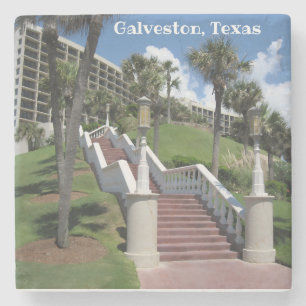 Galveston, Texas - Treppe zum Himmel - Steinuntersetzer