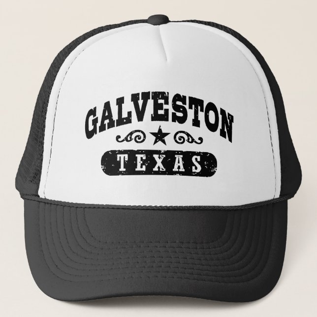 Galveston Texas Truckerkappe (Vorderseite)