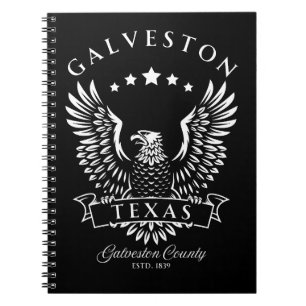 Galveston Texas Vintag Eagle Notizblock