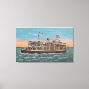 Galveston, TX - Ansicht des Galvez Leinwanddruck