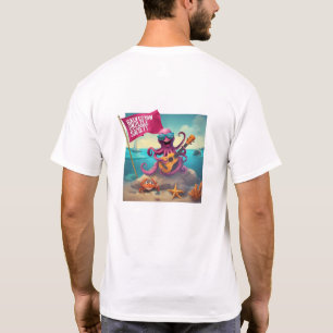 Galveston Ukulele Men's F&B Octopus T - Shirt