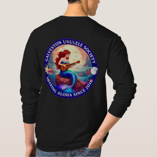 Galveston Ukulele Society Meerjungfrau-Shirt LS He T-Shirt