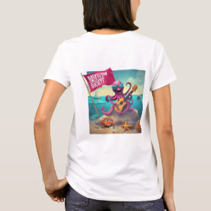 Galveston Ukulele T-shirt Femme F&B Octopus