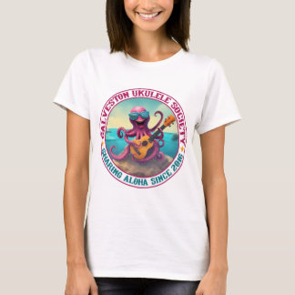 Galveston Ukulele T-shirt femme Lg Octopus Front